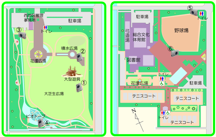 浦安総合公園　案内図
